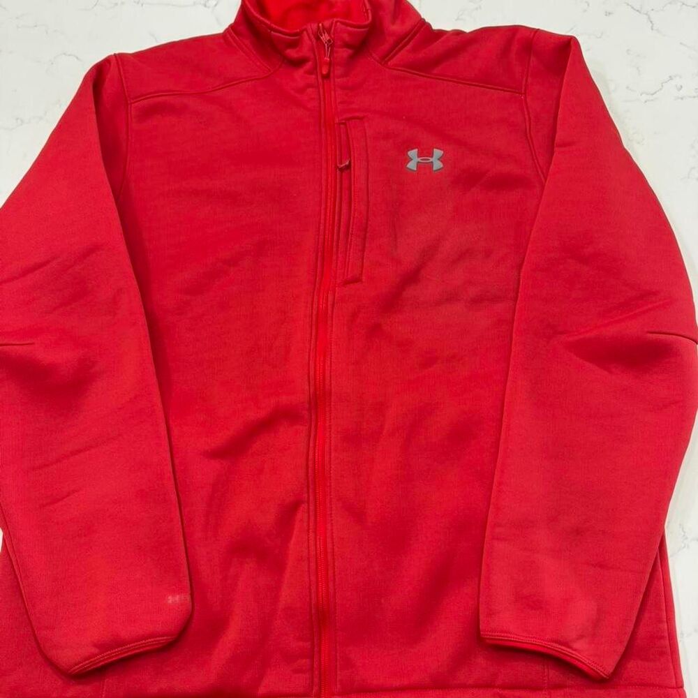 Under-armour Men's Red and Pink Jacket